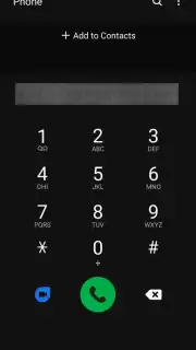 Samsung Call Screenshot 2