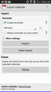 iCal Import/Export 2.4 Screenshot 6