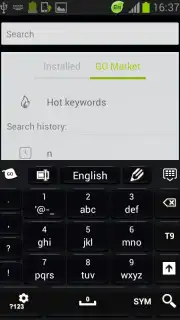 Black Style Keyboard Screenshot 1