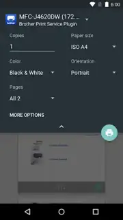 Brother Print Service Plugin Screenshot 2