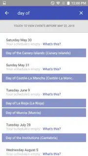 Today Calendar Screenshot 1