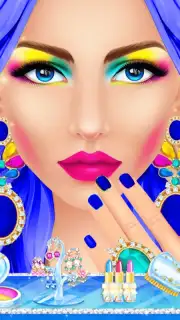 Blue Princess Makeup Salon Games For Girls Screenshot 3