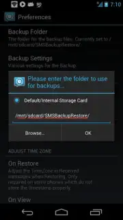 SMS Backup and Restore Screenshot 1