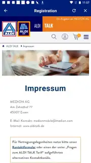 ALDI TALK Registration Screenshot 9