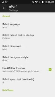 nPerf Speed Test Screenshot 1