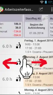 Arbeitszeiterfassung Screenshot 7