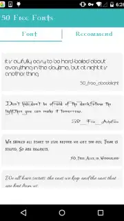 50 Free Fonts Screenshot 3