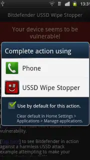 Bitdefender USSD Wipe Stopper Screenshot 2