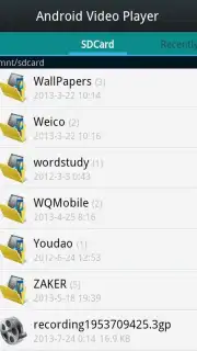 Android Video Player Screenshot 1