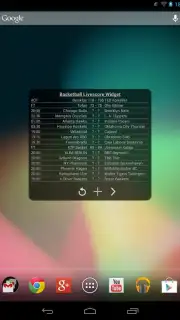 Basketball Livescore Widget Screenshot 21