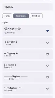 Glyphsy – Stylish Keyboard Screenshot 3