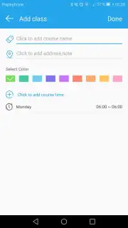Class Schedule Screenshot 7