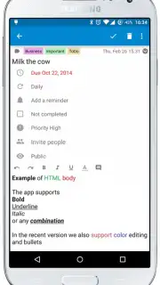 Tasks & Notes Screenshot 2