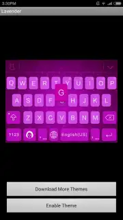 Lavender iKeyboard Theme Screenshot 4