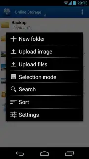 Online Storage Screenshot 2