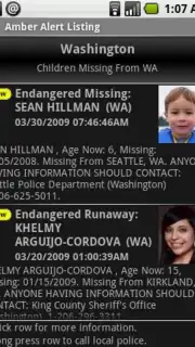 Amber Alert Screenshot 1