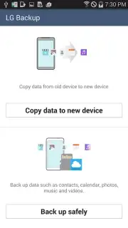 LG Backup (Sender) Screenshot 1