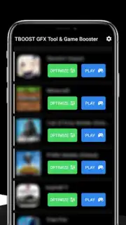 TBOOST Game Booster & GFX Tool Screenshot 2