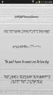 Style Free Font Theme Screenshot 1