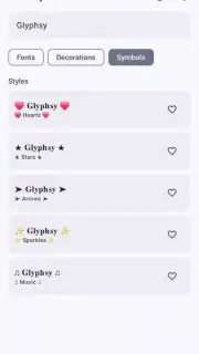 Glyphsy – Stylish Keyboard Screenshot 4