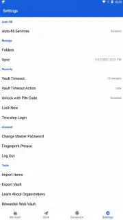Bitwarden Screenshot 1
