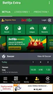 Bet9ja Extra with predictions and Livescores Screenshot 3