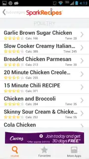 Healthy Recipes - SparkRecipes Screenshot 1
