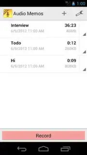 Audio Memos Screenshot 4