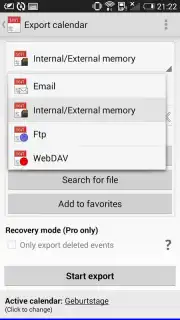 iCal Import/Export 2.4 Screenshot 4