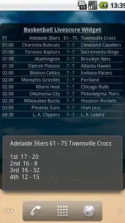 Basketball Livescore Widget Screenshot 15