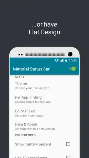 Material Status Bar Screenshot 3