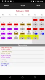Roster-Calendar Screenshot 3
