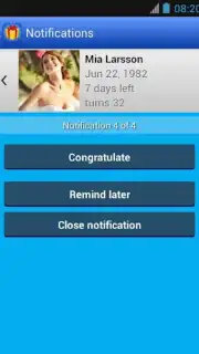 Дни рождения Screenshot 7