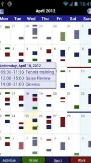Business Calendar Screenshot 1