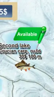 Winter fishing. Lakes. Screenshot 2