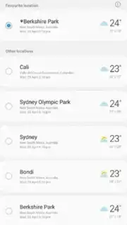 Samsung Weather Screenshot 3