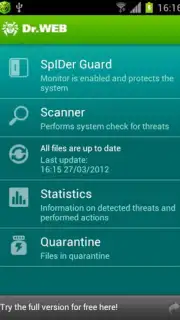 Dr.Web Security Space Screenshot 1