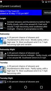 Bob's 7 Day Forecast Screenshot 1