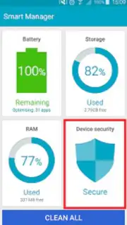 Samsung Device Security Screenshot 1