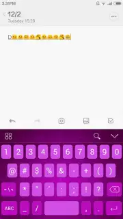 Lavender iKeyboard Theme Screenshot 2
