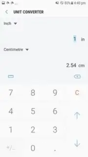 Samsung Calculator Screenshot 1