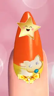 Cute Nail Art Designs Game 3D Screenshot 3