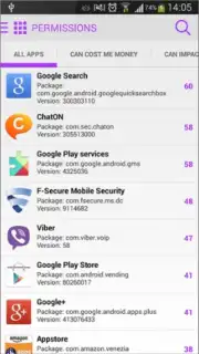 F-Secure App Permissions Screenshot 2