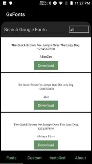 GxFonts - Custom fonts for Samsung Galaxy Screenshot 4