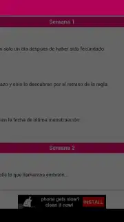 Semanas Embarazo Screenshot 9