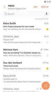 Samsung Email Screenshot 2