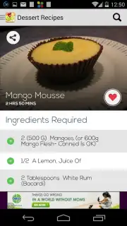 Dessert Recipes Free Screenshot 1