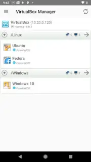 VirtualBox Manager Screenshot 8