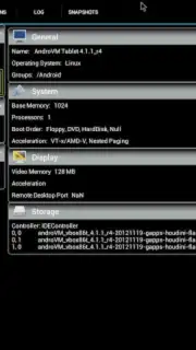 VirtualBox Manager Screenshot 1