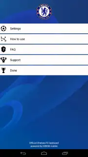 Chelsea FC Official Keyboard Screenshot 3